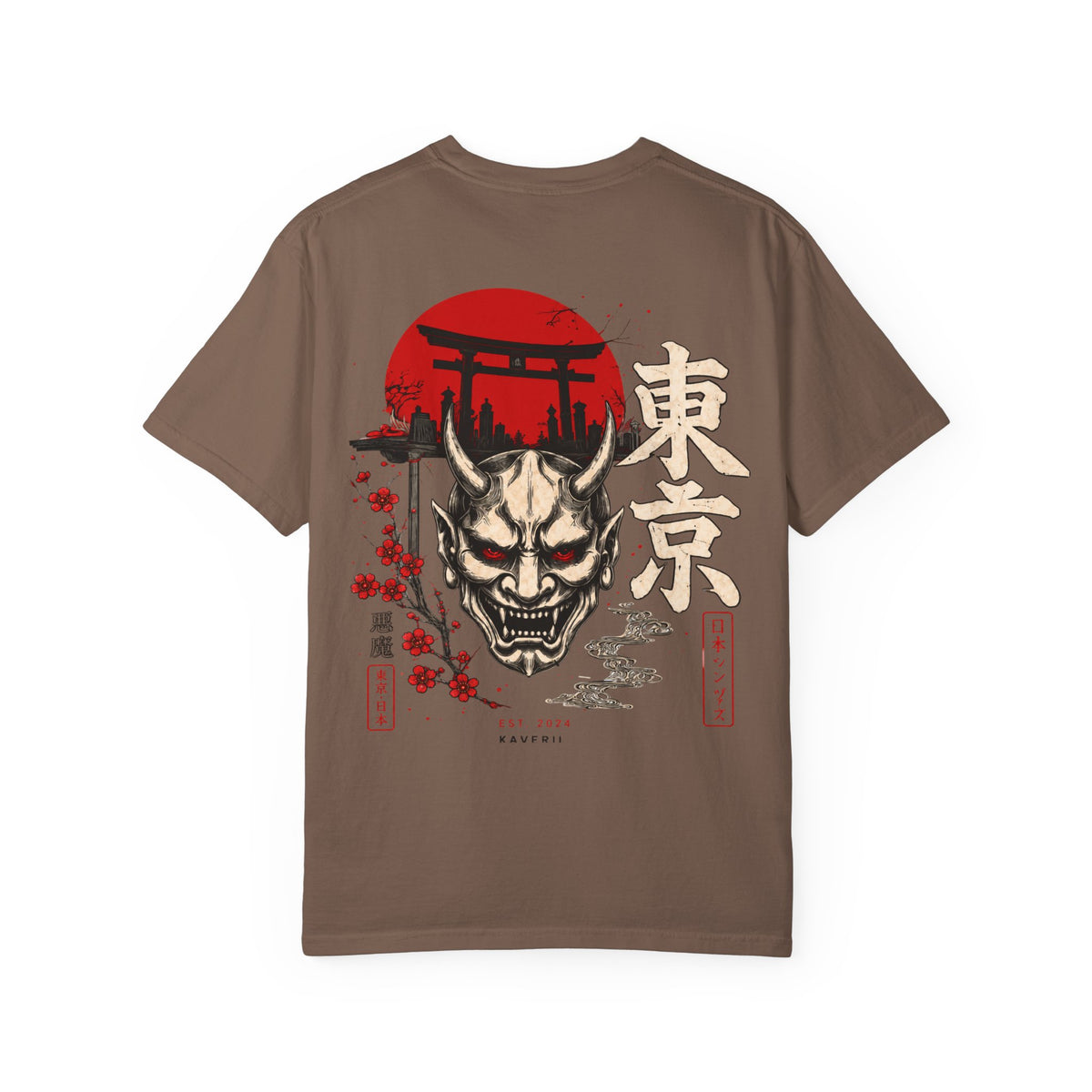 Tokyo Oni Shrine – Japanese Demon Mask T-Shirt