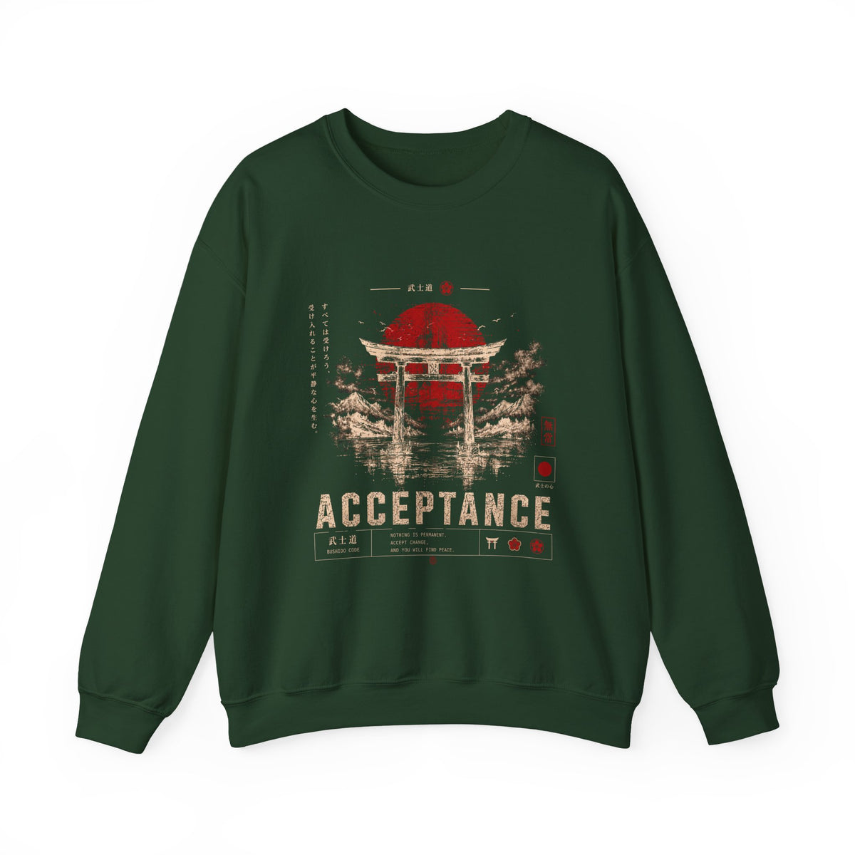 Acceptance Torii Gate Japanese Streetwear Sweatshirt Design