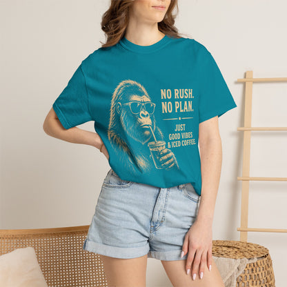 No Rush No Plan Coffee Humor T-Shirt