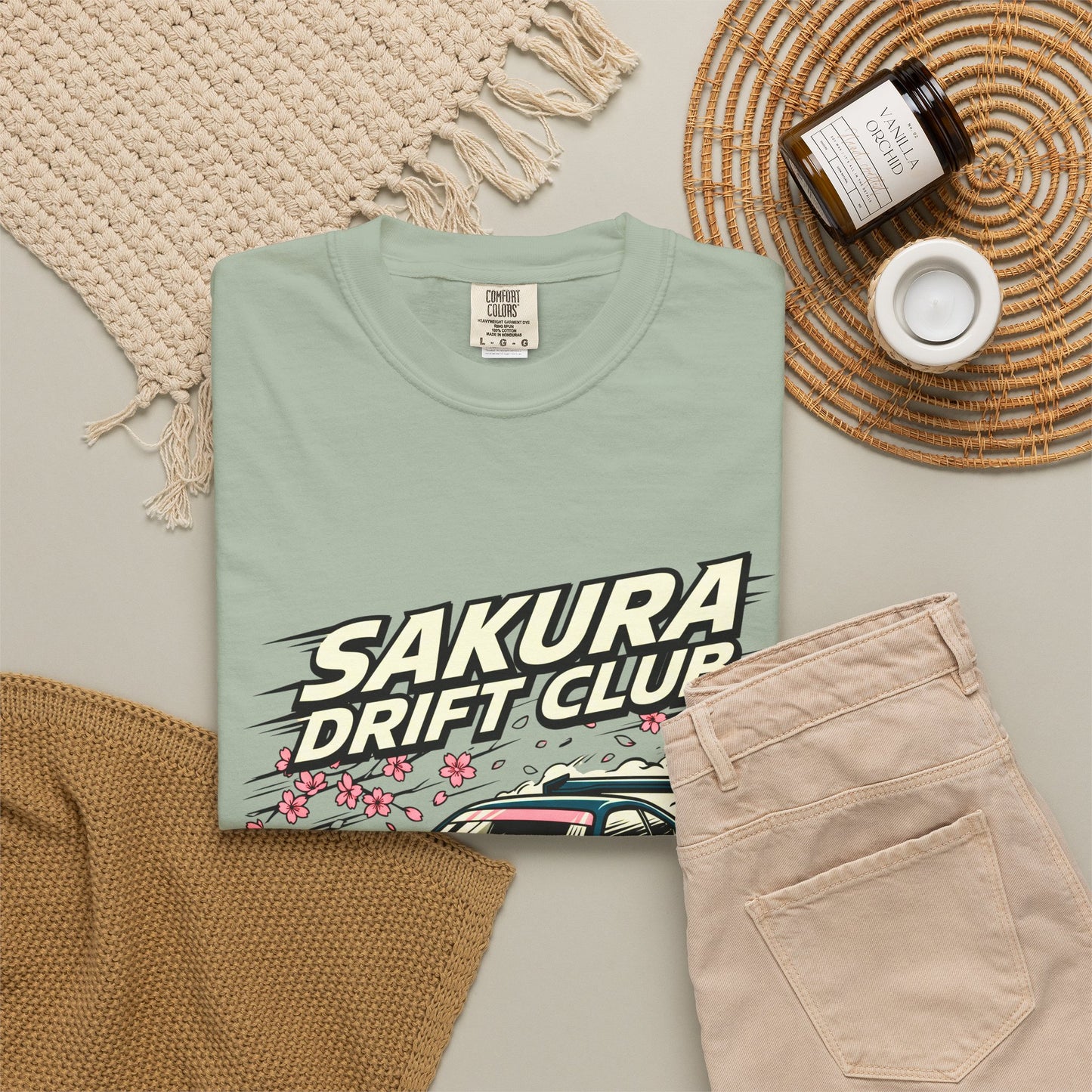 Sakura Drift Club T-Shirt — Japanese Racing Car Graphic Tee