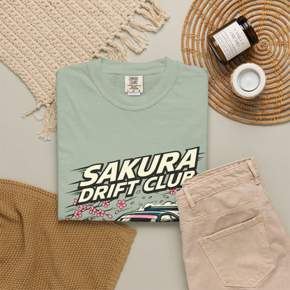 Sakura Drift Club T-Shirt — Japanese Racing Car Graphic Tee