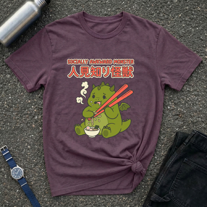Shy Kaiju Eating Ramen T-Shirt