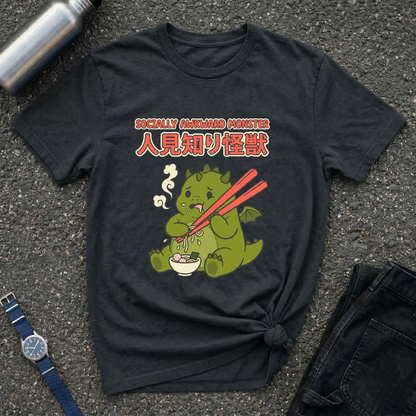 Shy Kaiju Eating Ramen T-Shirt