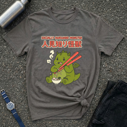 Shy Kaiju Eating Ramen T-Shirt
