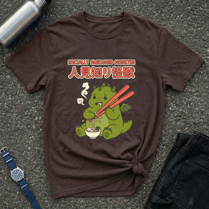 Shy Kaiju Eating Ramen T-Shirt