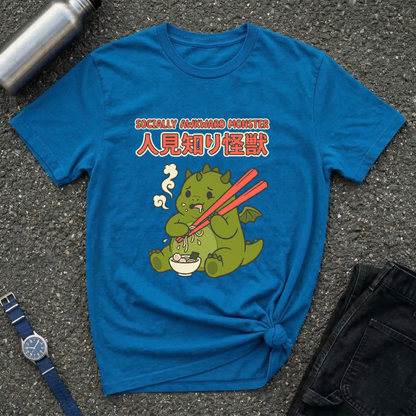 Shy Kaiju Eating Ramen T-Shirt