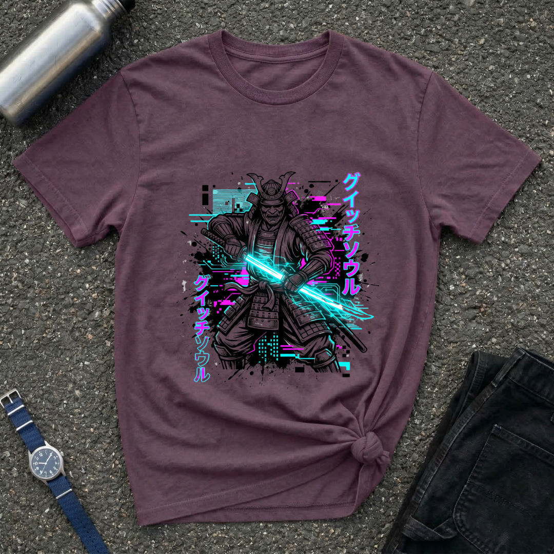 Samurai Neon Blade T-Shirt
