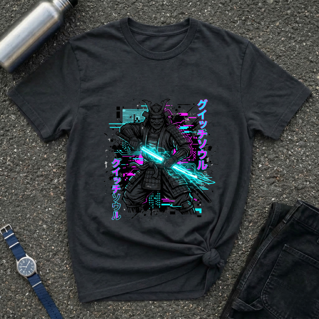 Samurai Neon Blade T-Shirt