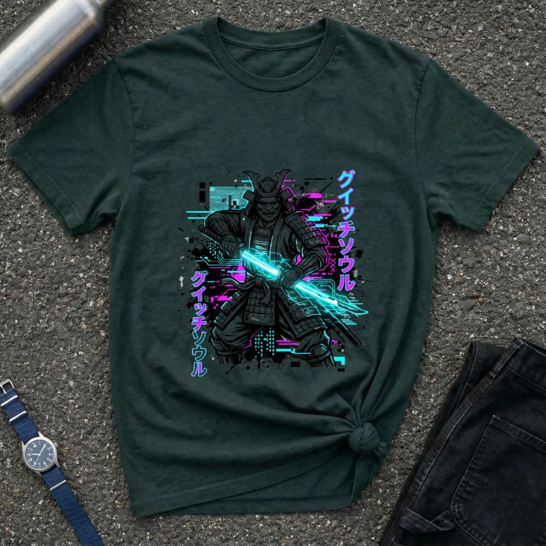 Samurai Neon Blade T-Shirt