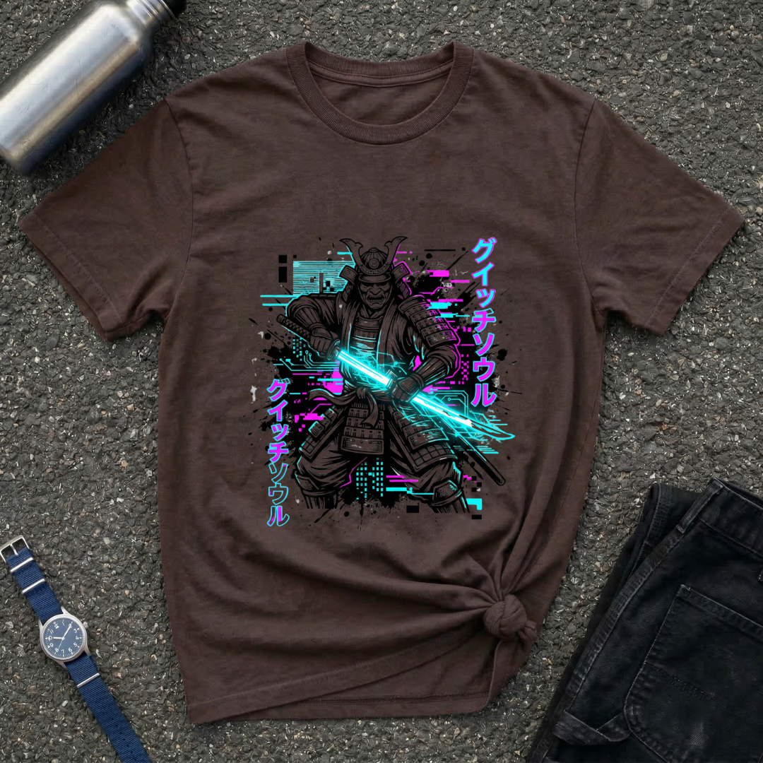 Samurai Neon Blade T-Shirt