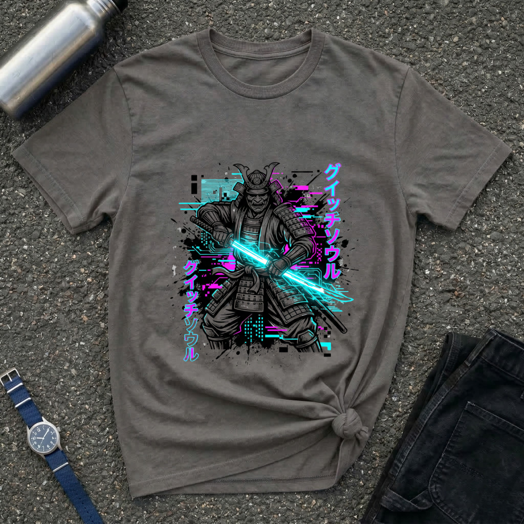 Samurai Neon Blade T-Shirt