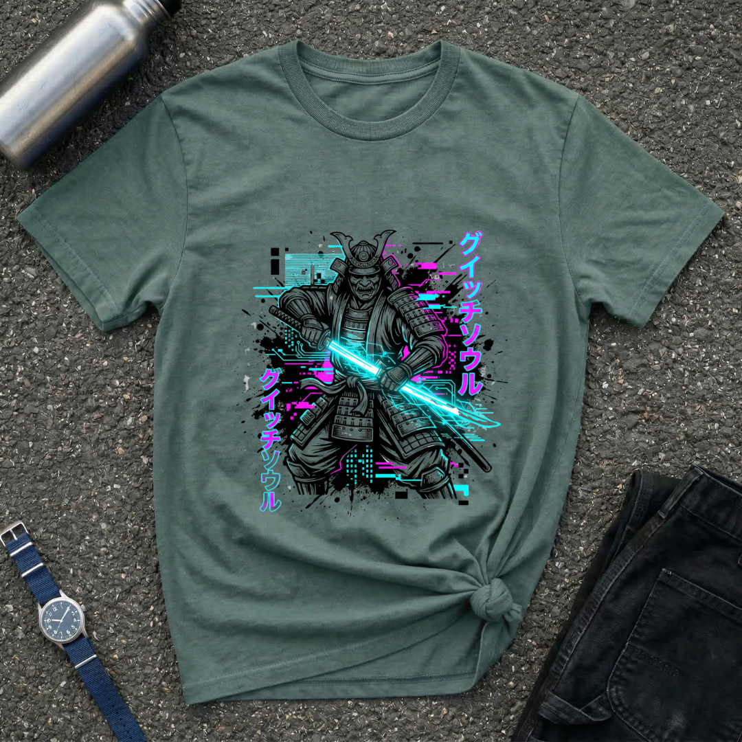 Samurai Neon Blade T-Shirt