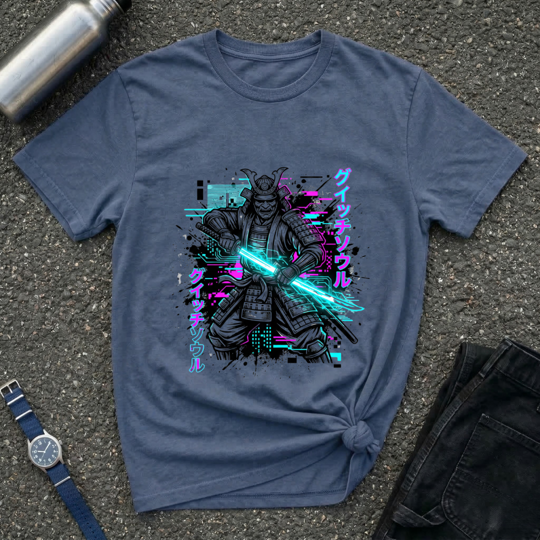 Samurai Neon Blade T-Shirt