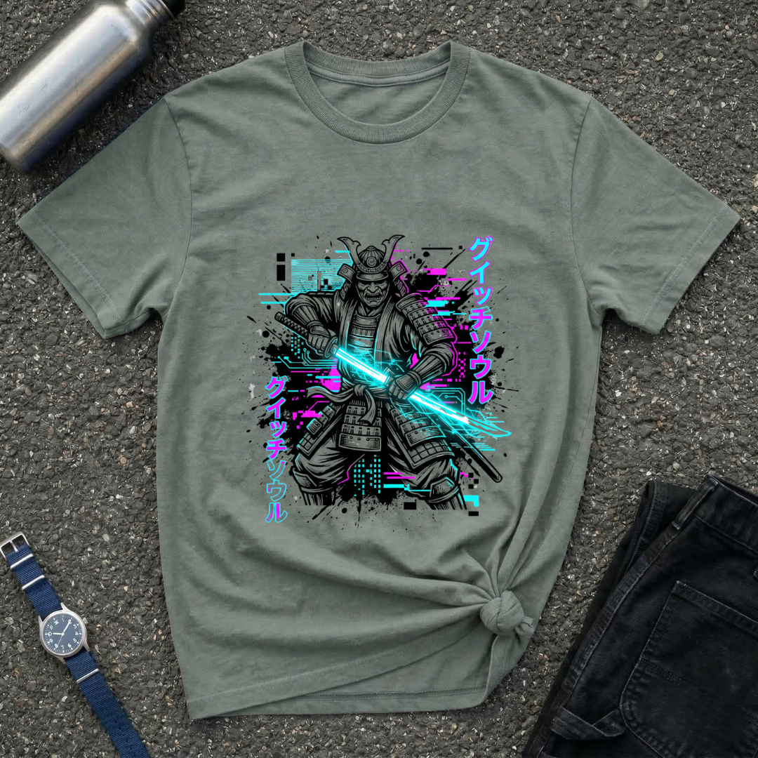 Samurai Neon Blade T-Shirt