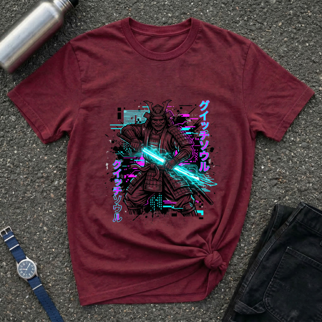 Samurai Neon Blade T-Shirt
