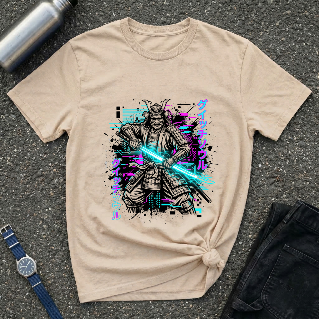 Samurai Neon Blade T-Shirt