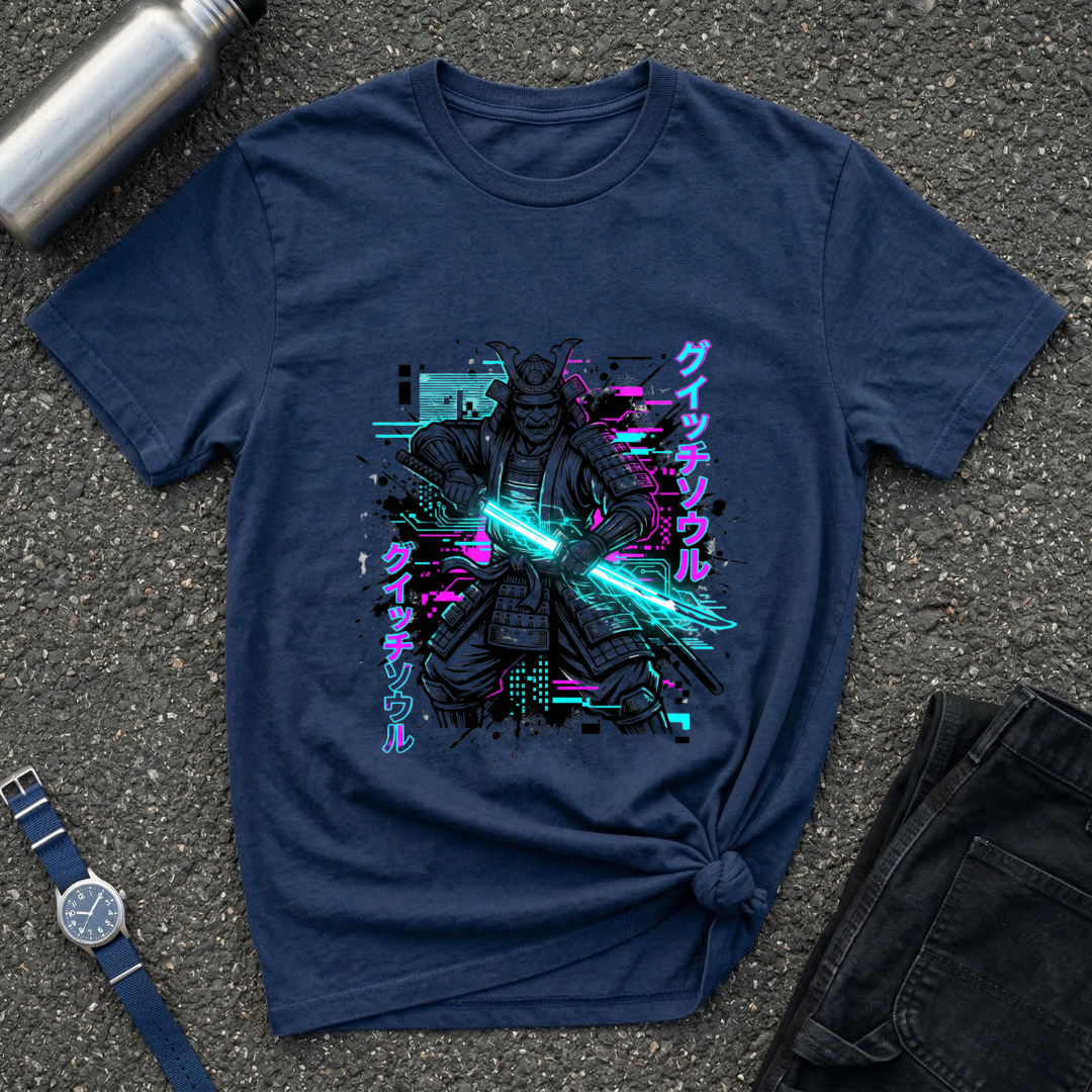 Samurai Neon Blade T-Shirt