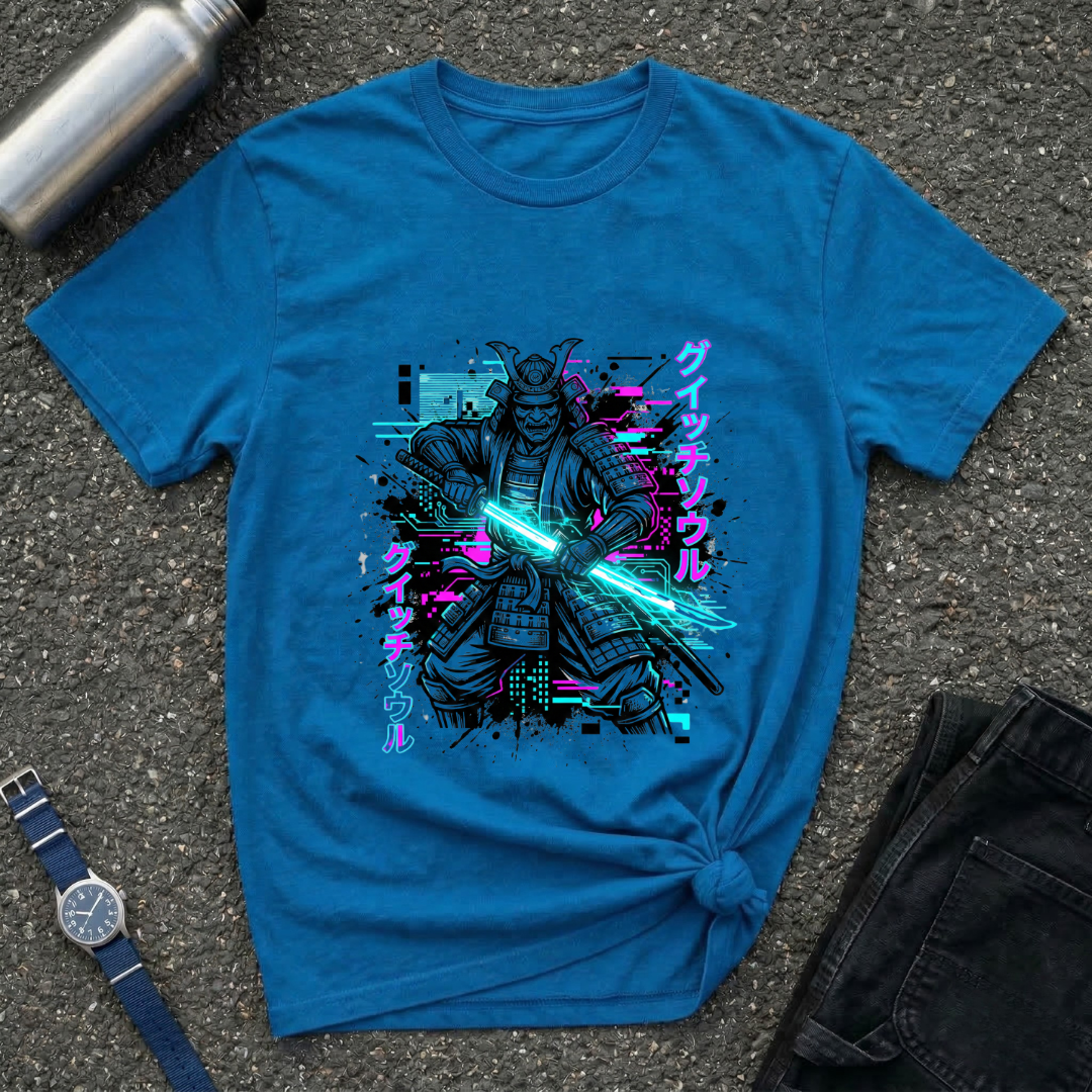 Samurai Neon Blade T-Shirt