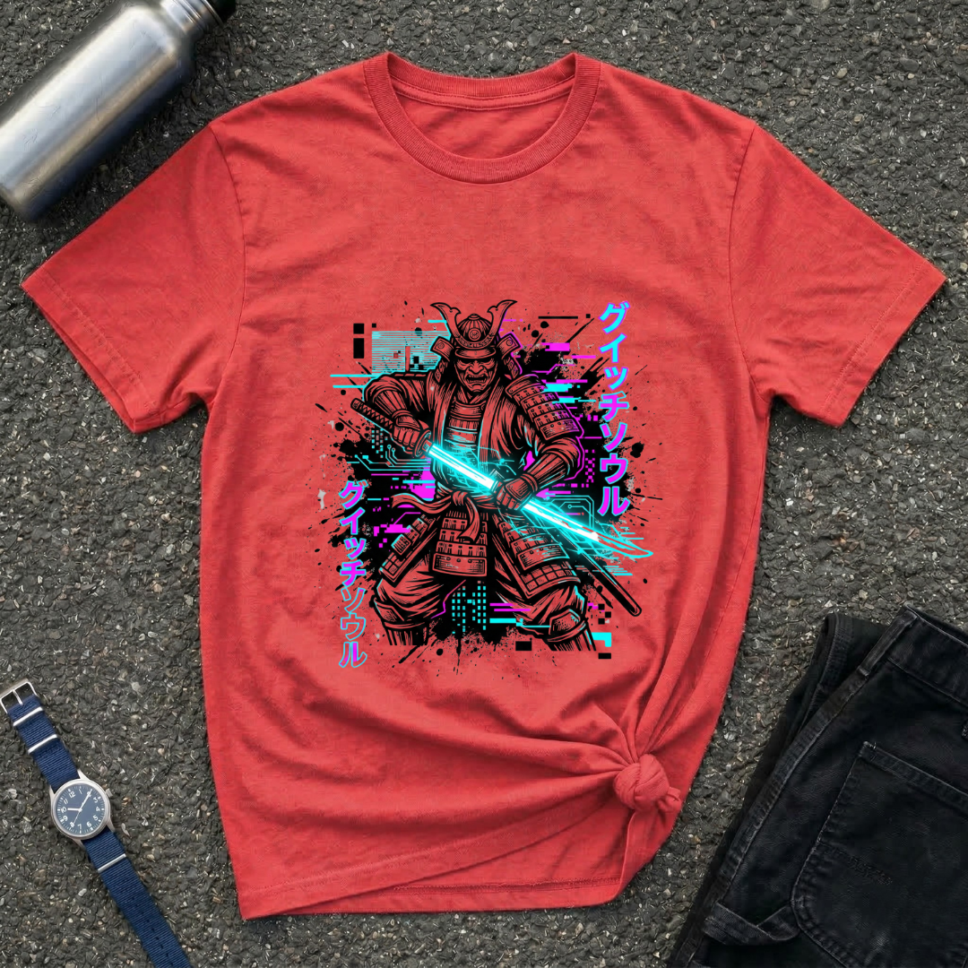 Samurai Neon Blade T-Shirt