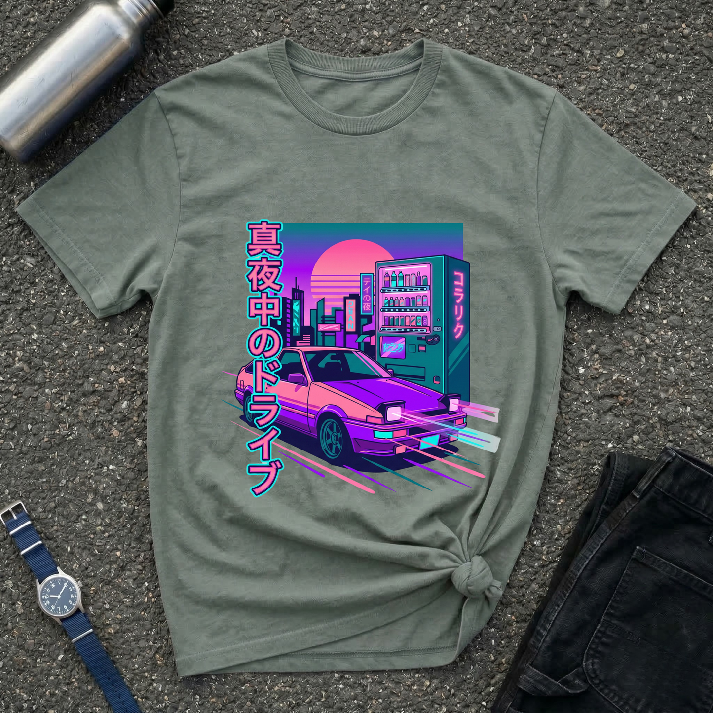 Vaporwave Night Drive T-Shirt