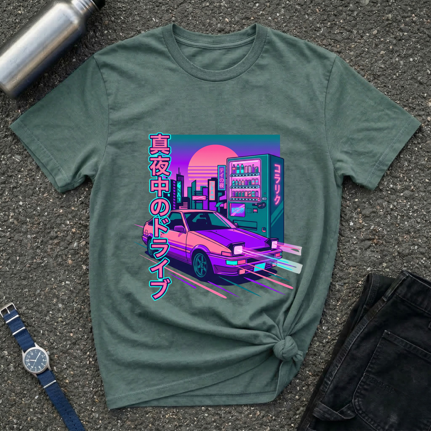 Vaporwave Night Drive T-Shirt