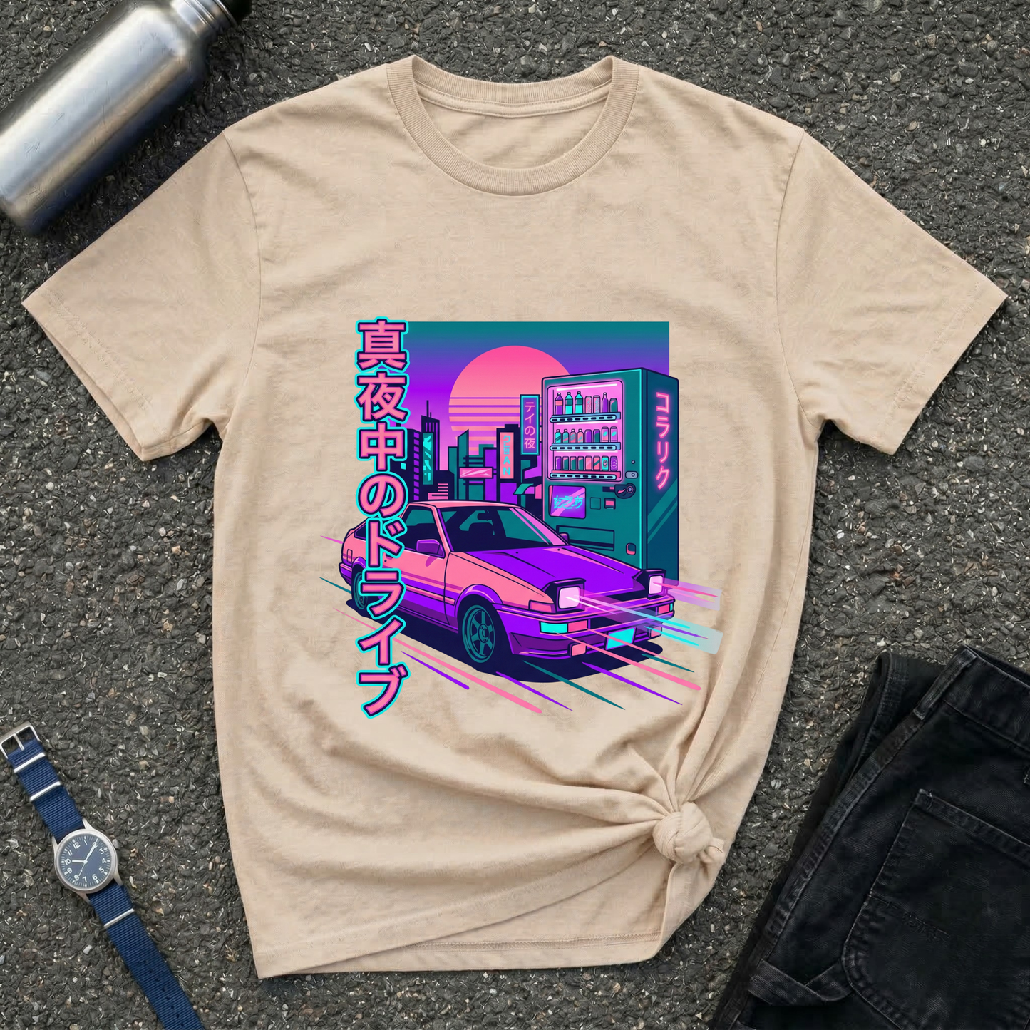 Vaporwave Night Drive T-Shirt