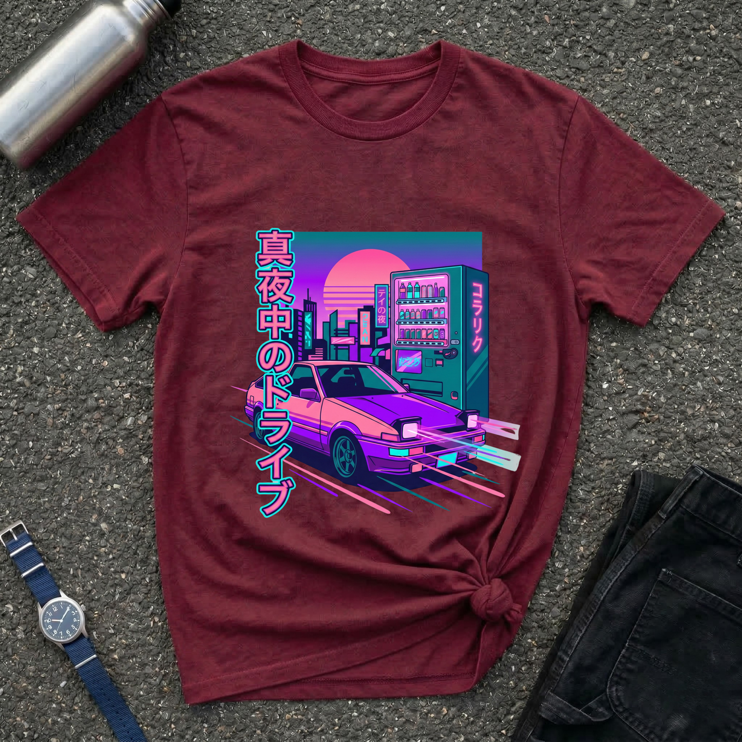 Vaporwave Night Drive T-Shirt