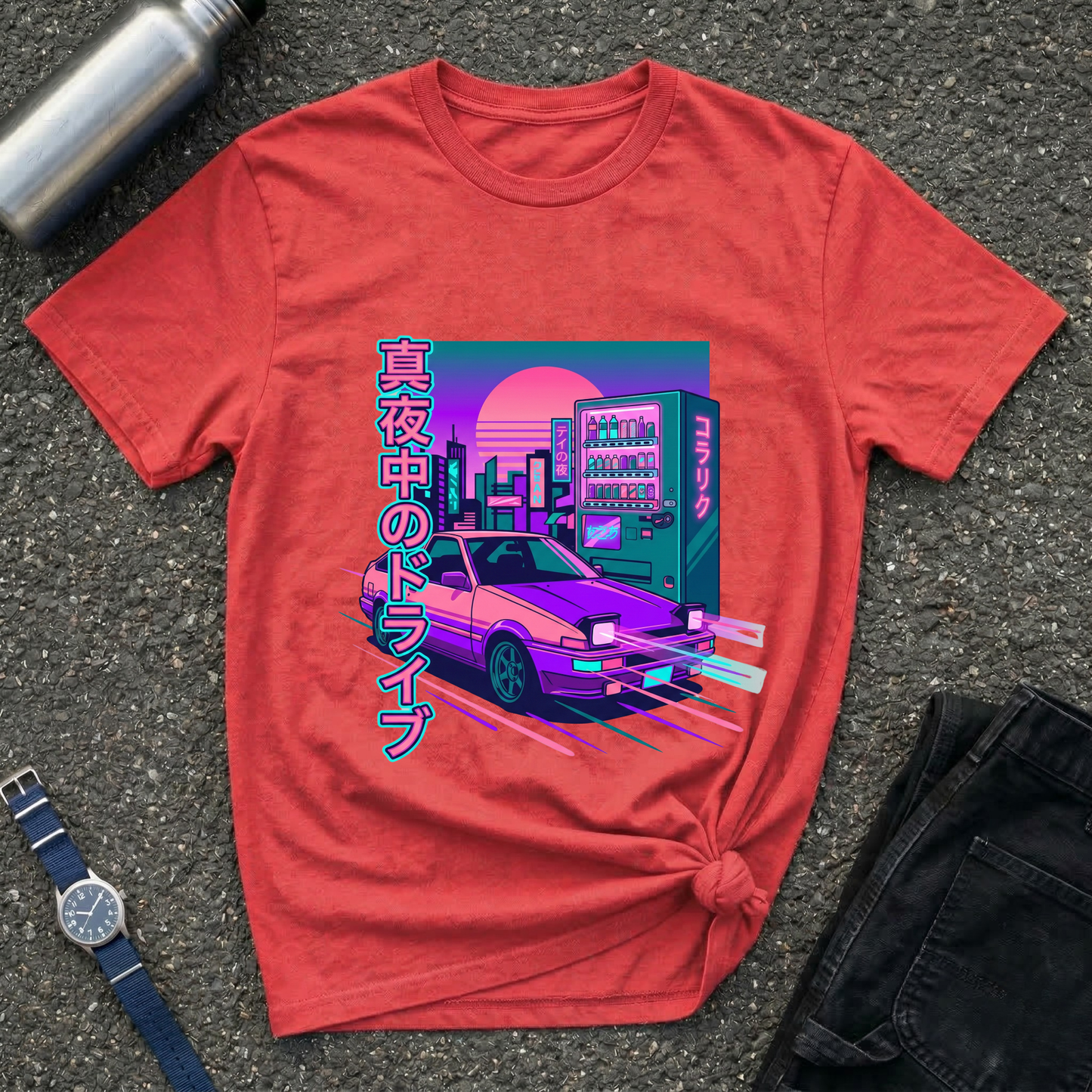 Vaporwave Night Drive T-Shirt