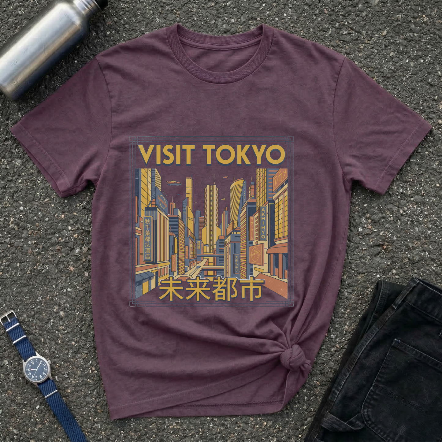 Visit Tokyo Retro City T-Shirt