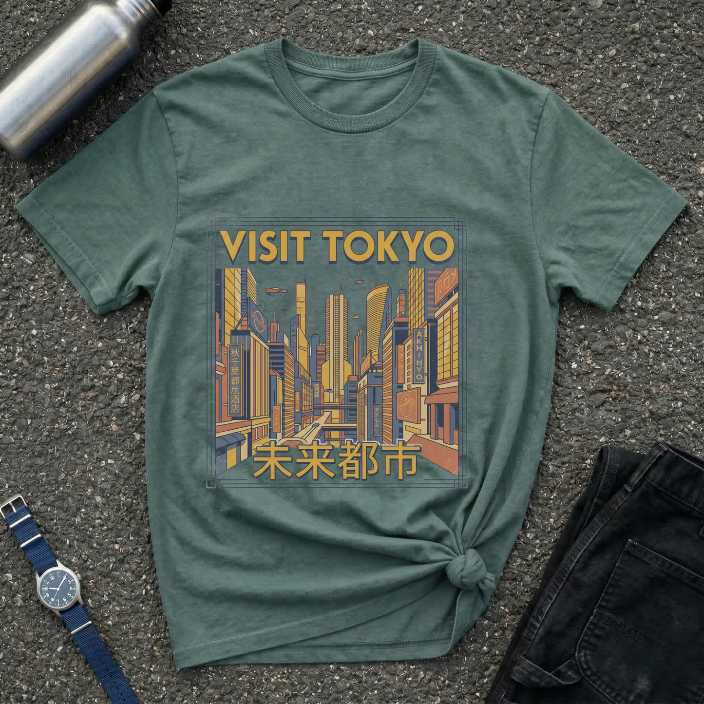 Visit Tokyo Retro City T-Shirt