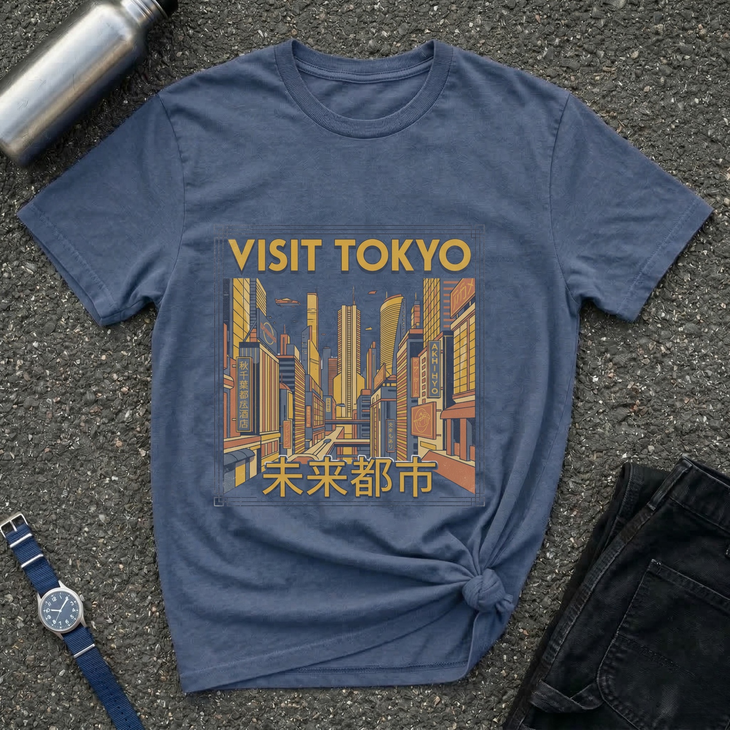 Visit Tokyo Retro City T-Shirt