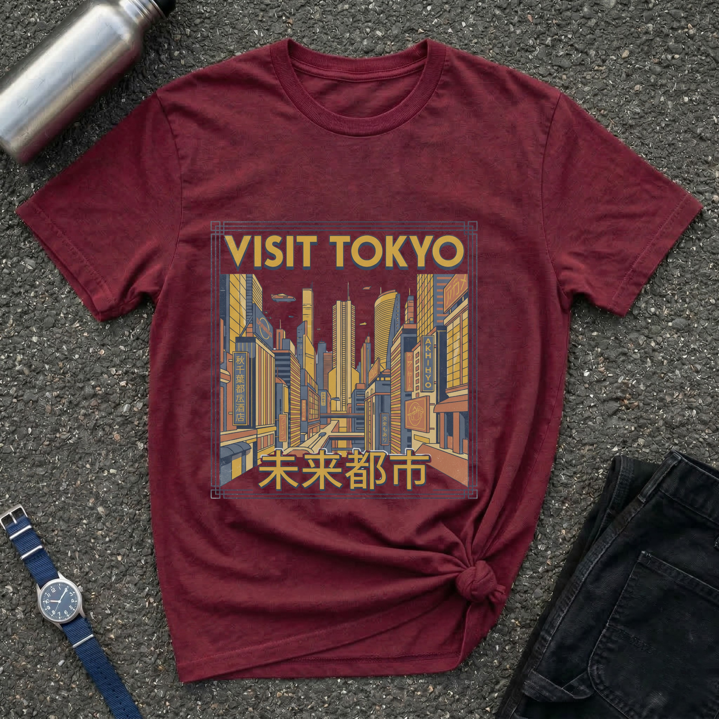 Visit Tokyo Retro City T-Shirt