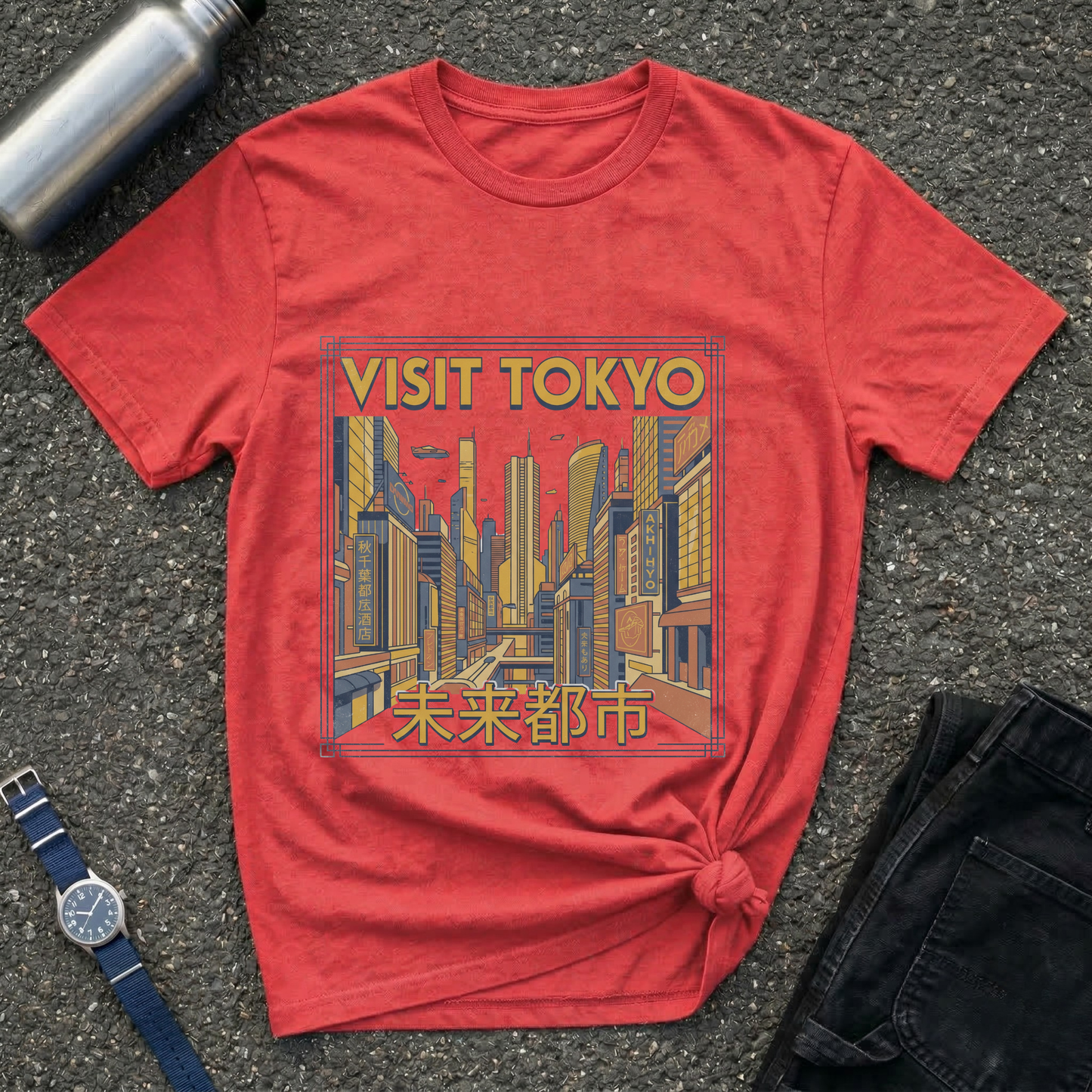 Visit Tokyo Retro City T-Shirt