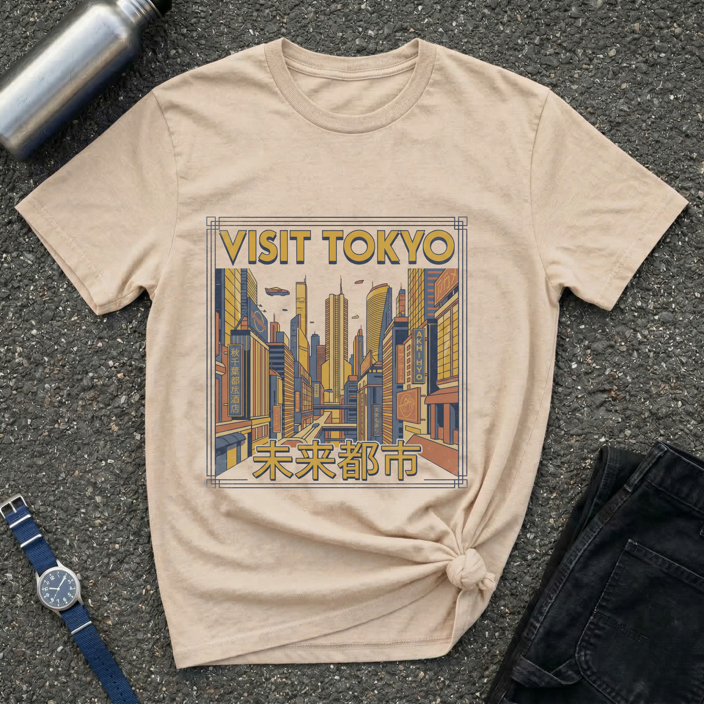Visit Tokyo Retro City T-Shirt
