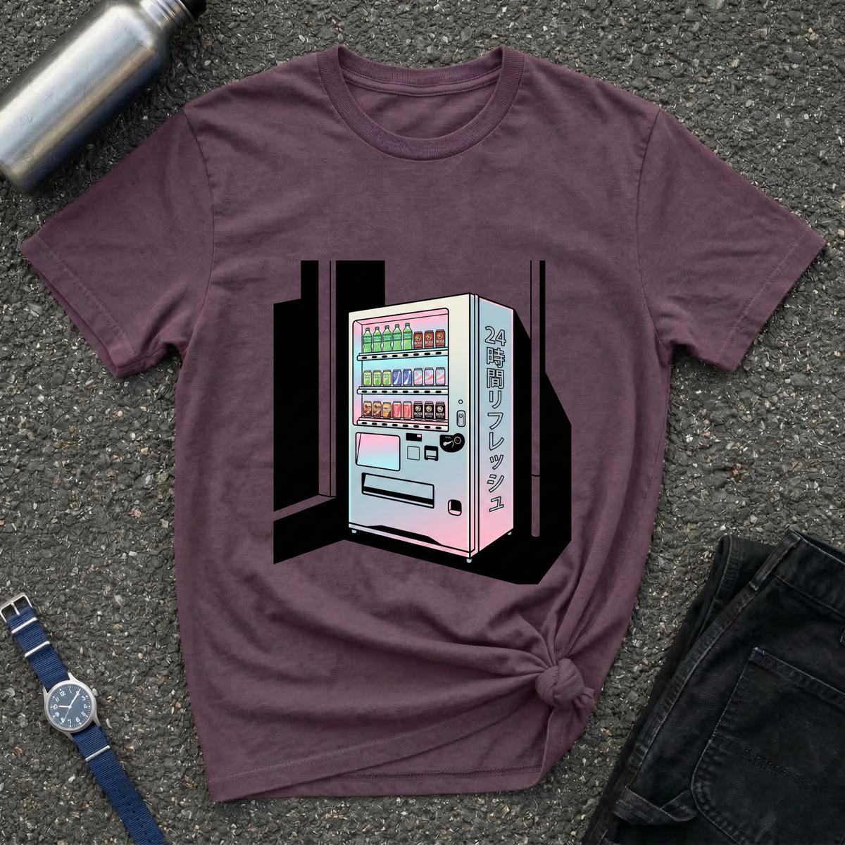 Vaporwave Japanese Vending Machine T-Shirt
