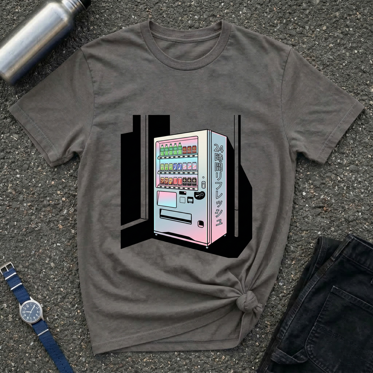 Vaporwave Japanese Vending Machine T-Shirt