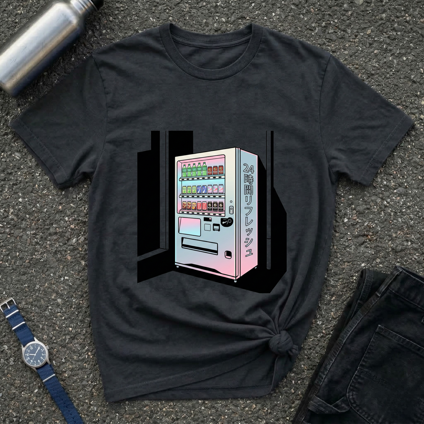 Vaporwave Japanese Vending Machine T-Shirt