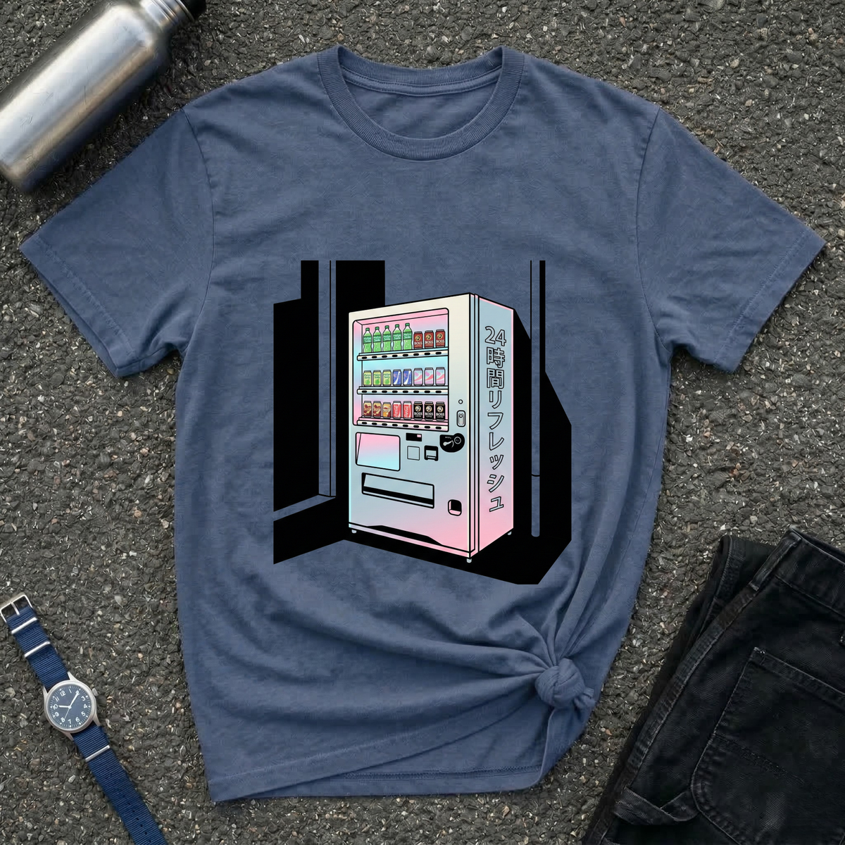 Vaporwave Japanese Vending Machine T-Shirt