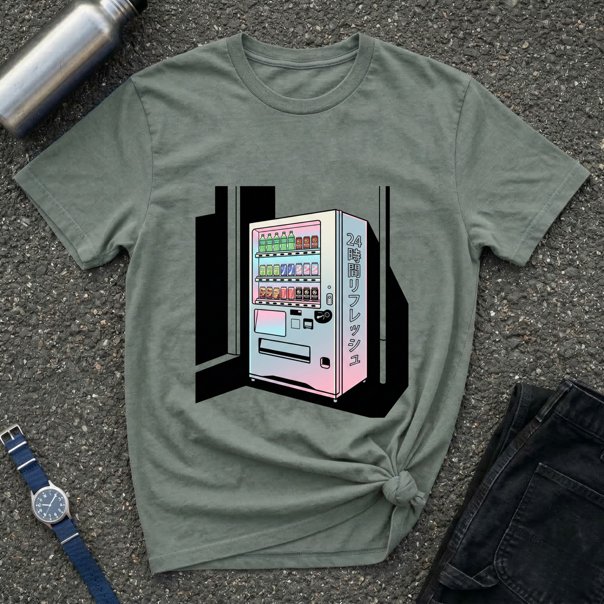 Vaporwave Japanese Vending Machine T-Shirt
