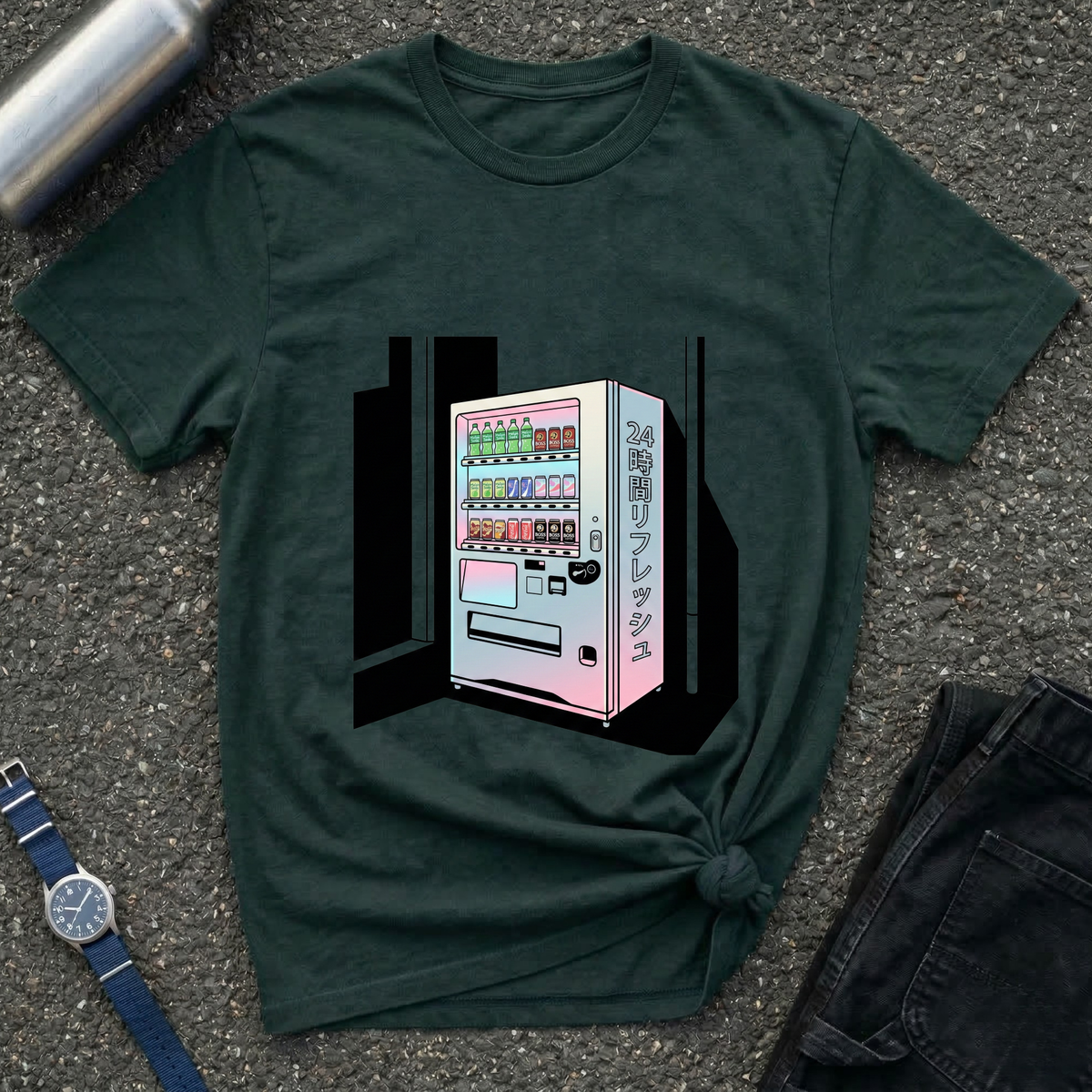 Vaporwave Japanese Vending Machine T-Shirt