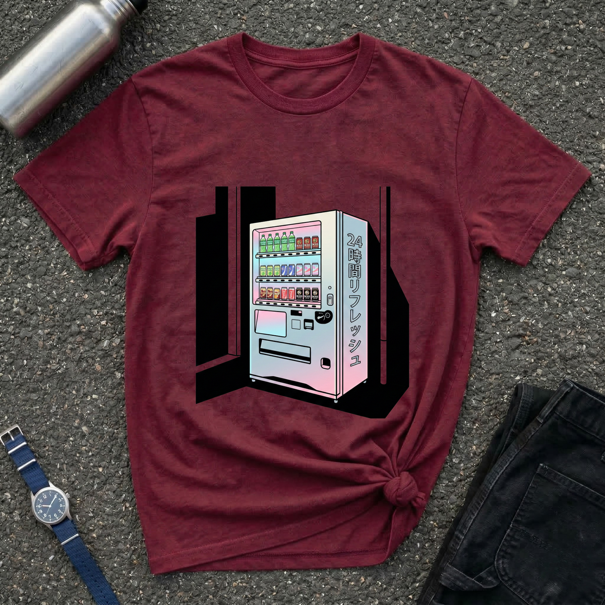 Vaporwave Japanese Vending Machine T-Shirt