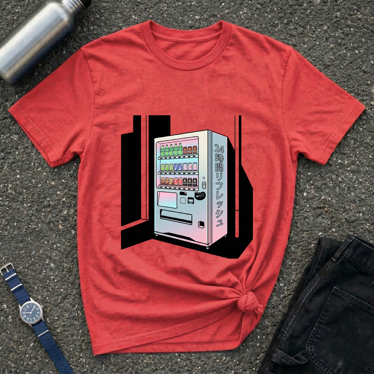 Vaporwave Japanese Vending Machine T-Shirt