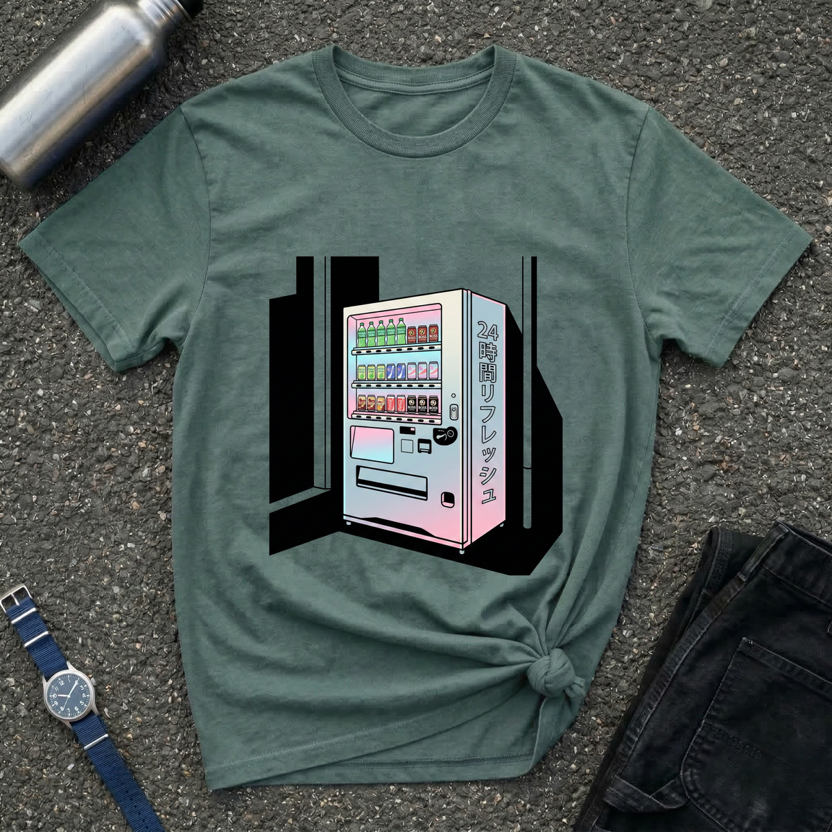 Vaporwave Japanese Vending Machine T-Shirt