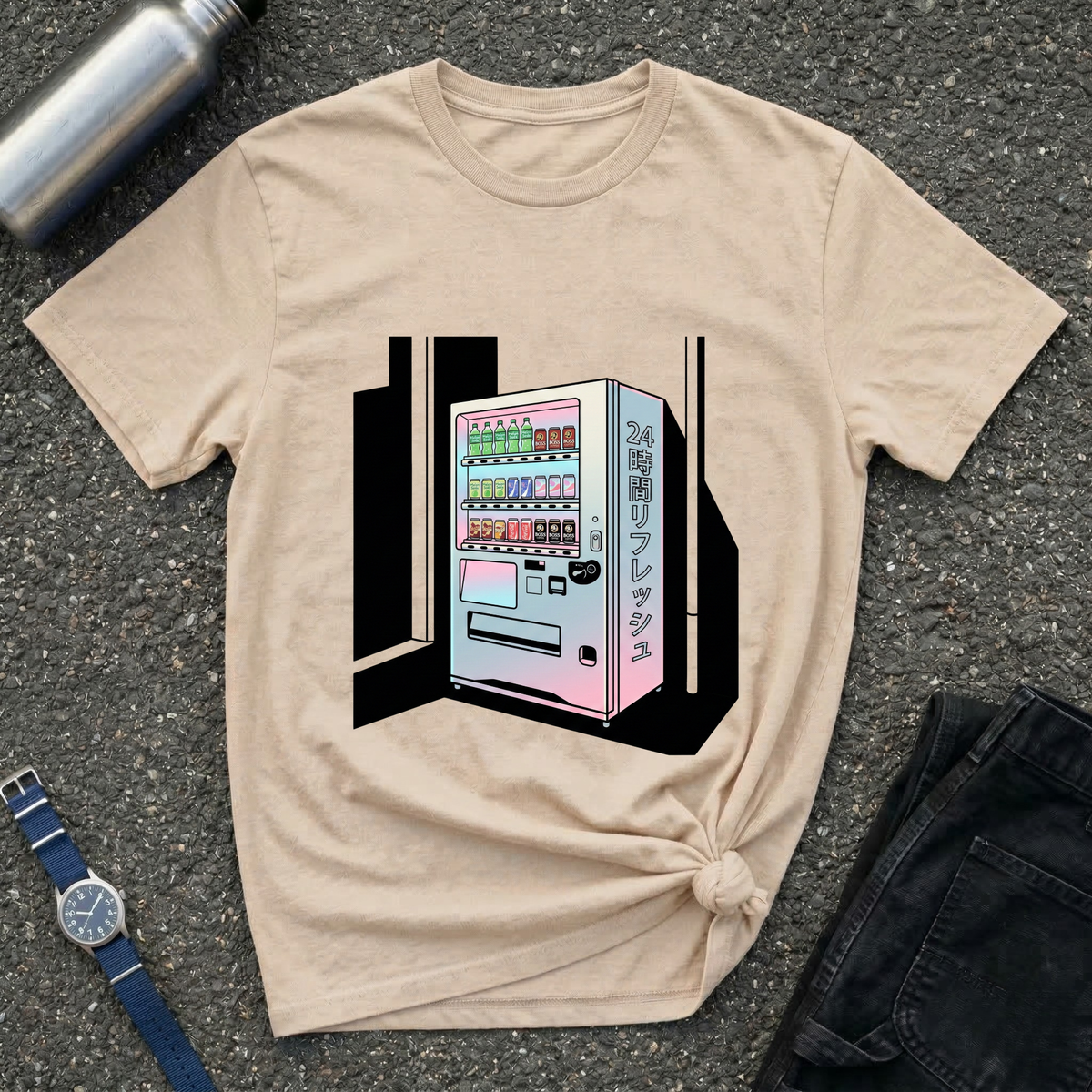 Vaporwave Japanese Vending Machine T-Shirt