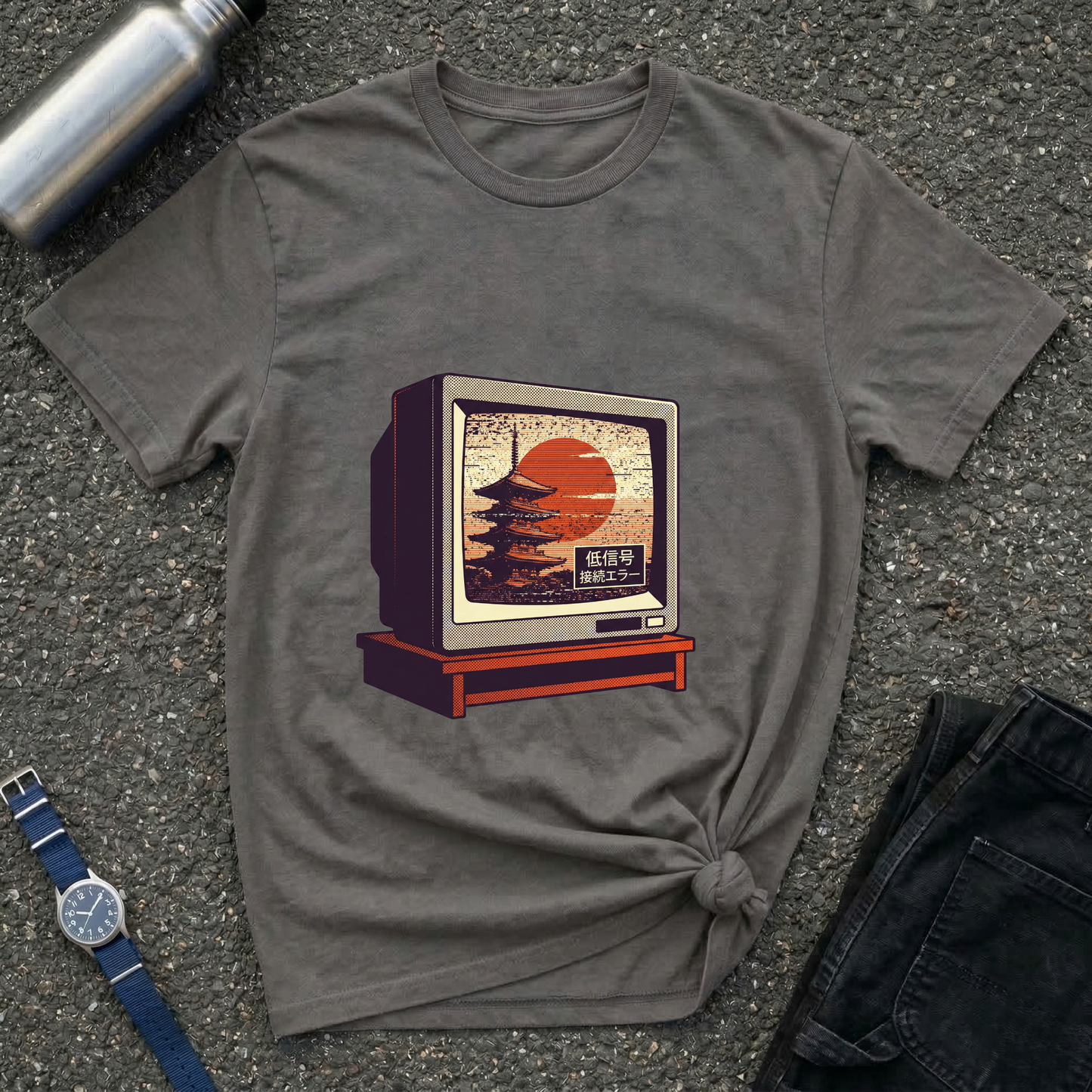 Retro TV Sunset T-Shirt
