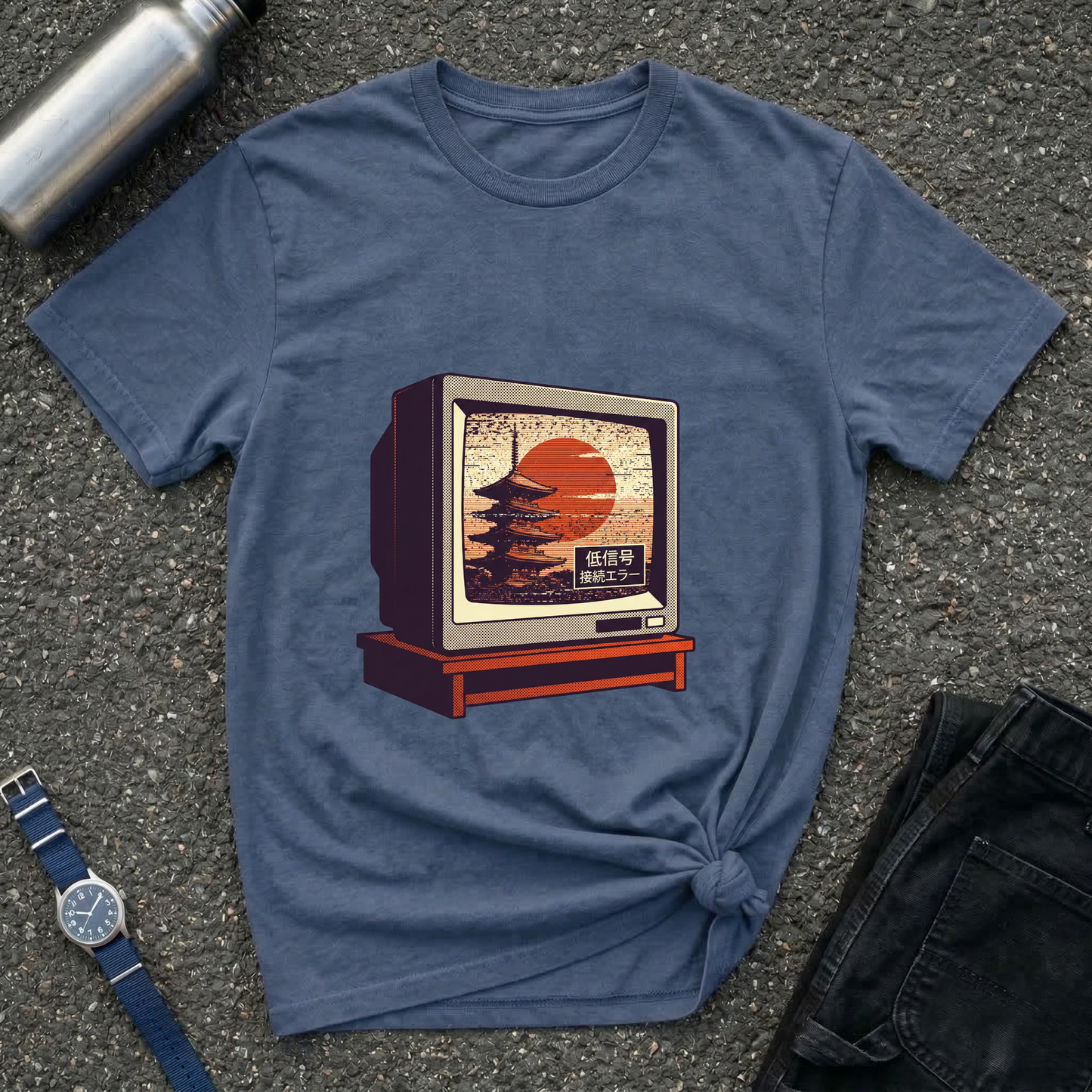 Retro TV Sunset T-Shirt