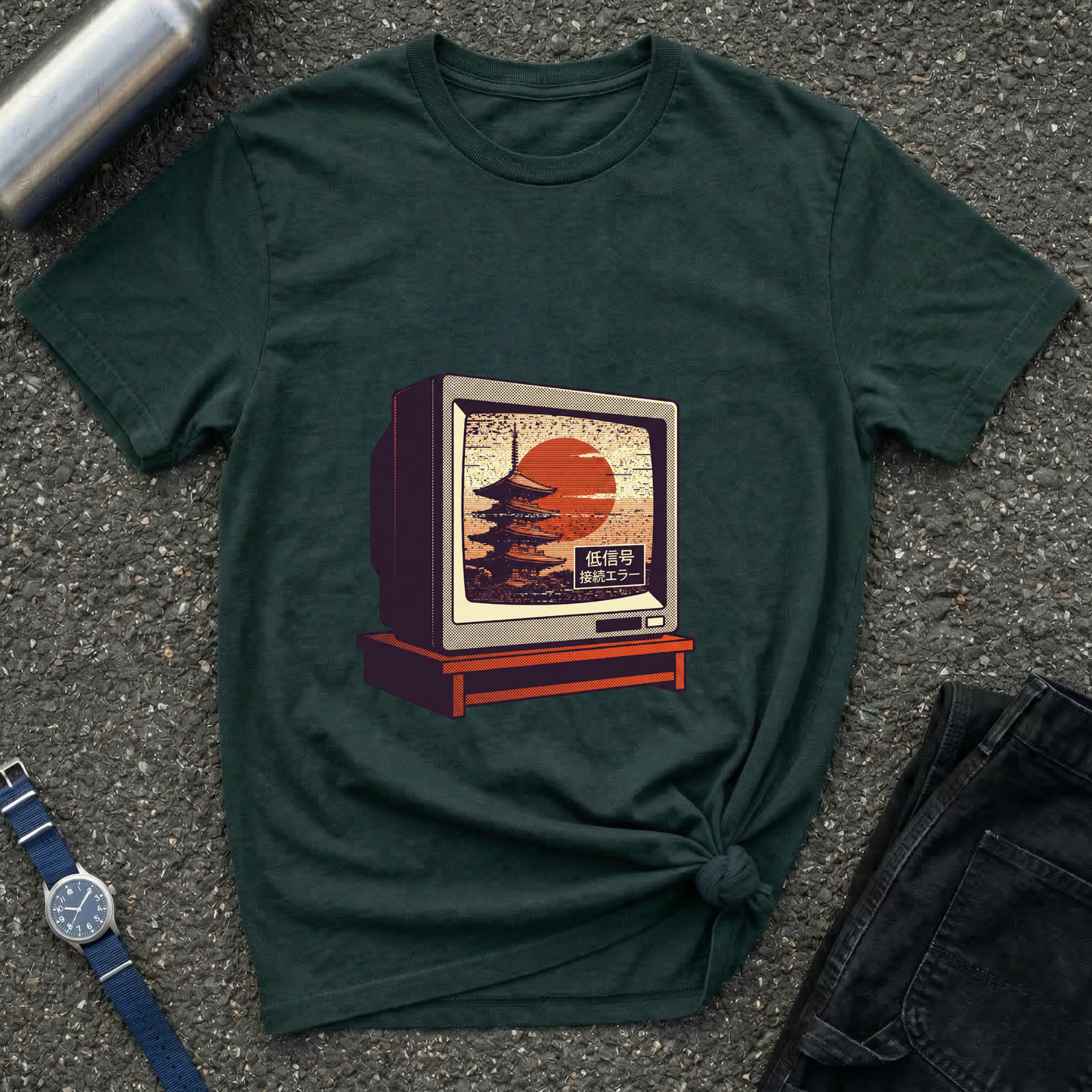 Retro TV Sunset T-Shirt