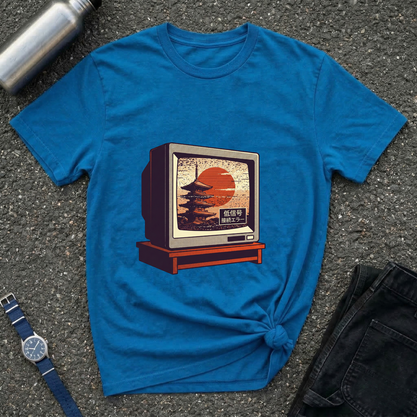 Retro TV Sunset T-Shirt