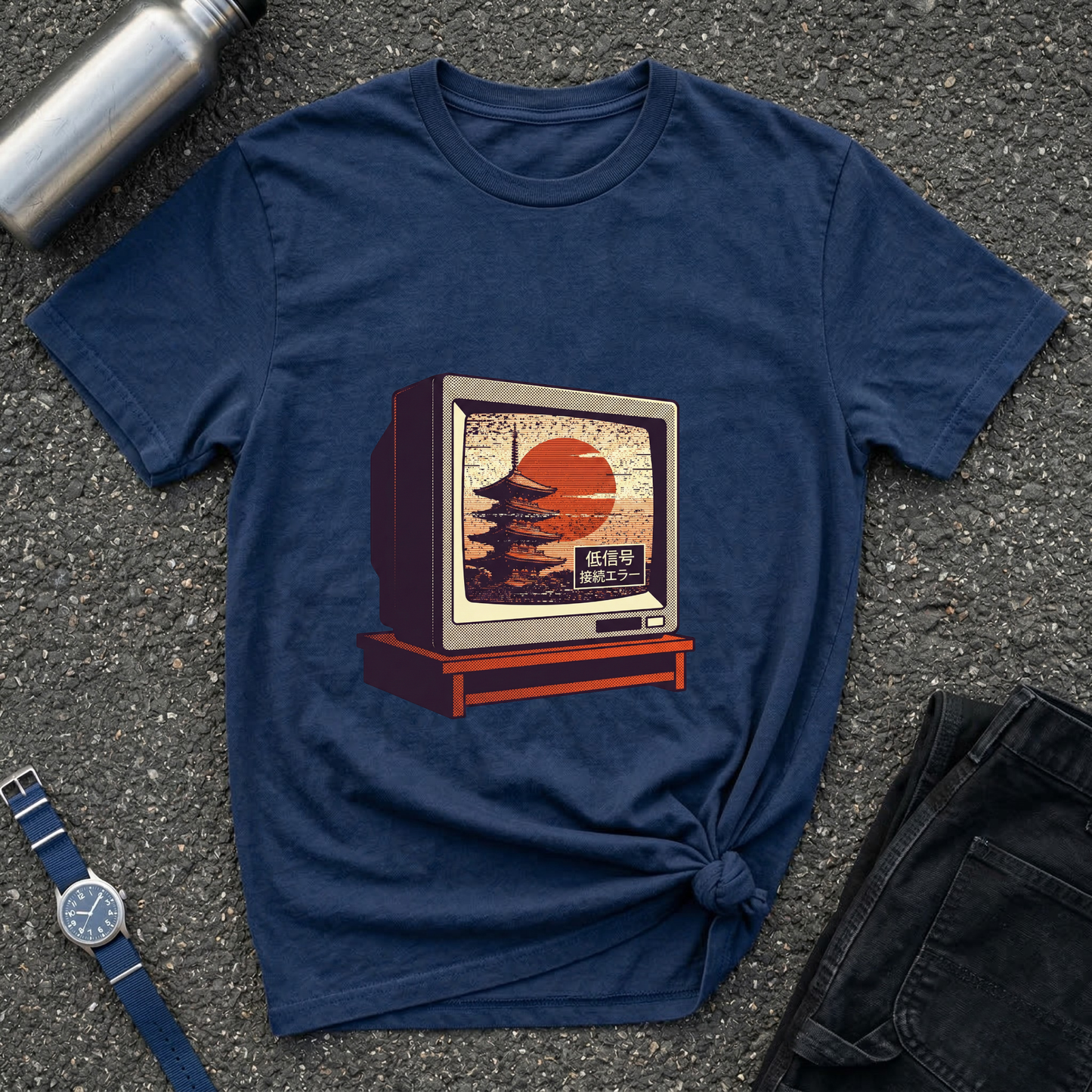 Retro TV Sunset T-Shirt