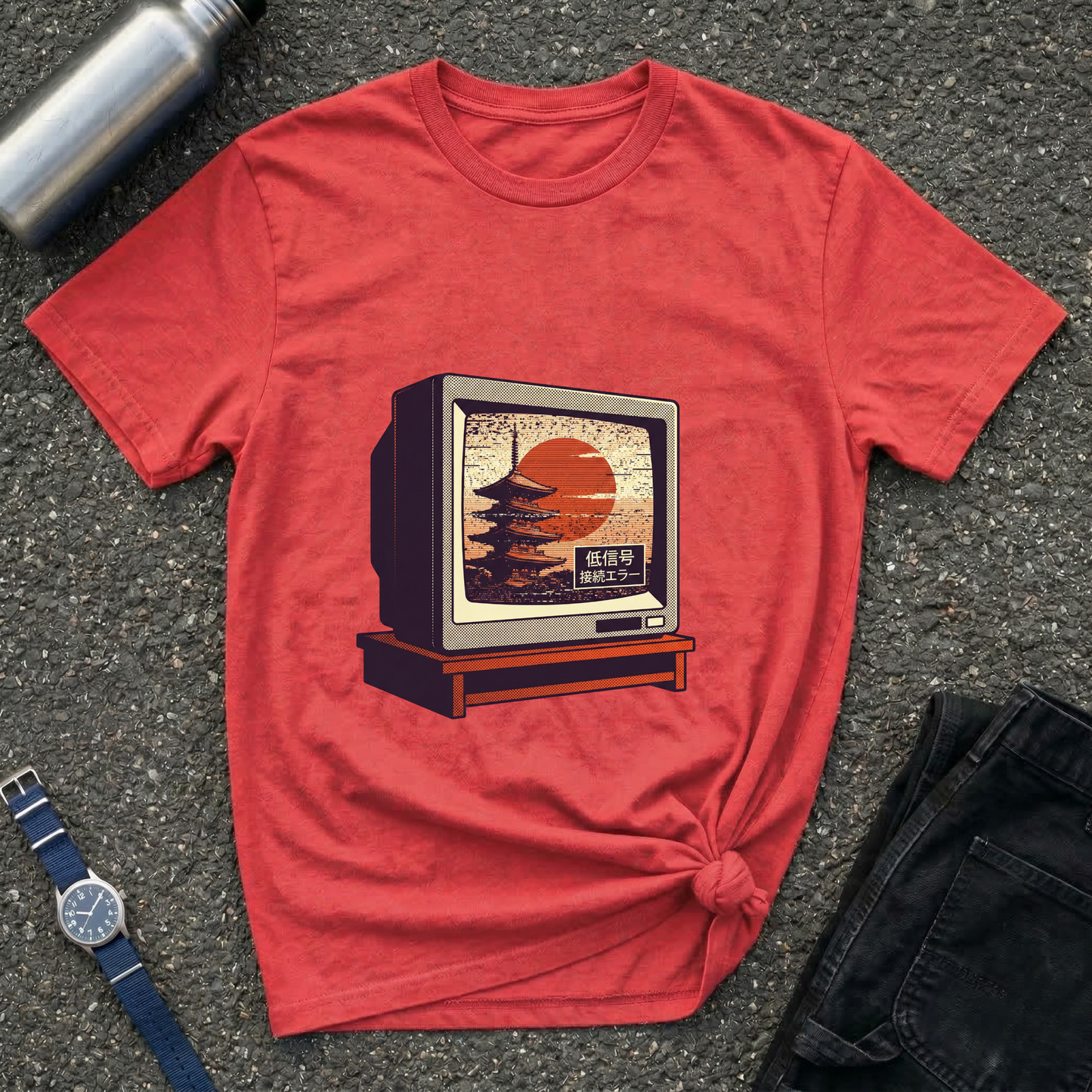 Retro TV Sunset T-Shirt